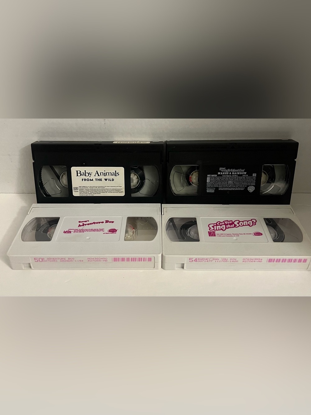 Kids VHS Tape Set of four